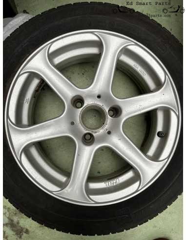 Smart Roadster 15 inch RIAL lichtmetalen velgenset met winterbanden 5 mm