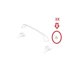 Smart Roadster 452 trim roll bar covers set of 3 pieces 2