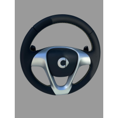 volante sportivo BRABUS in pelle con funzione paddle shift per Smart ForTwo 451