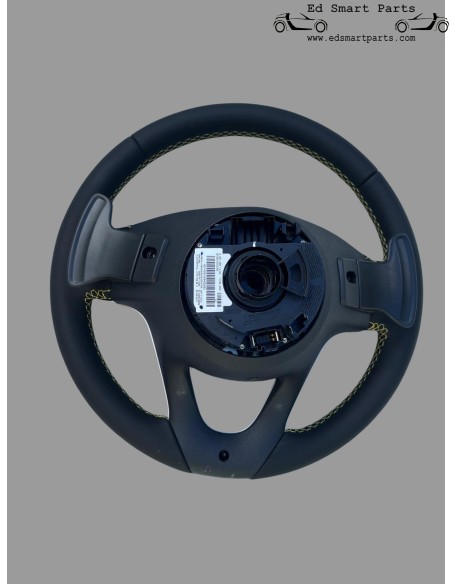 BRABUS Volante deportivo de cuero con función de cambio de marchas en levas para Smart ForTwo 451