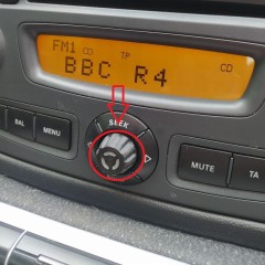 Bouton de commande radio Smart Fortwo 451