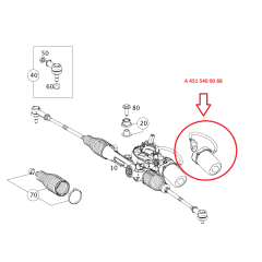 Motor eléctrico de dirección asistida Smart 451, servomotor, motor de asistencia de dirección, caja de dirección OEM A4515400088