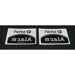 Étiquette autocollante d'avertissement Smart Alarm - lot de 2