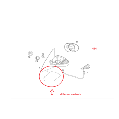 smart forfour 454 Spiegelgehäuseabdeckung links oder rechts 2