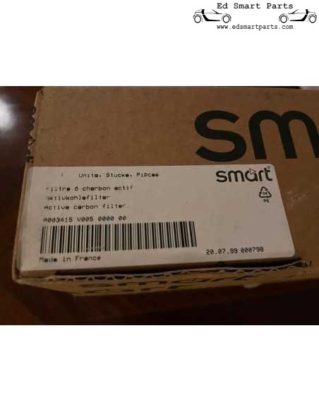 Q0003415V005000000 Smart Fortwo 450 Filtro de carvão ativado Tanque de carvão ativado
