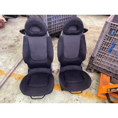 Smart Roadster LHD pair of seats scribble black sideairbags and heating