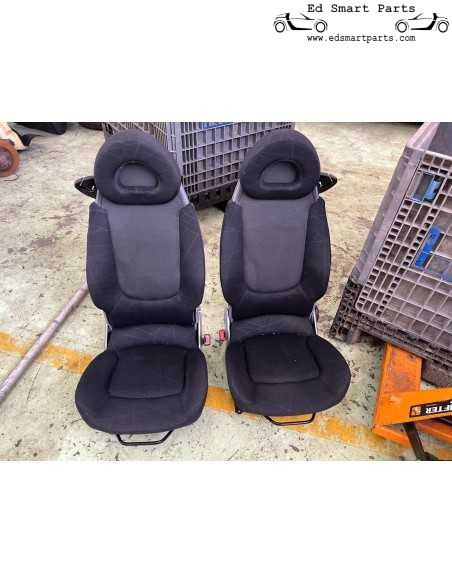 Smart Roadster LHD Sitzpaar Scribble Black Seitenairbags und Heizung