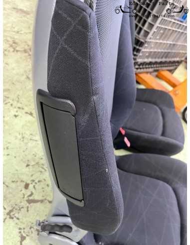 Par de asientos Smart Roadster LHD en color negro garabateado, airbags laterales y calefacción