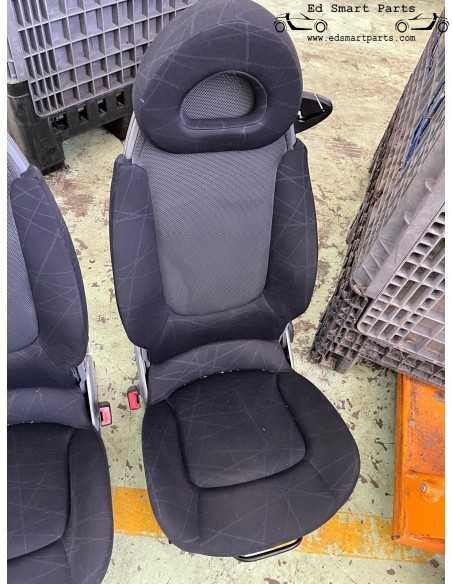 Smart Roadster LHD coppia di sedili scarabocchio nero airbag laterali e riscaldamento