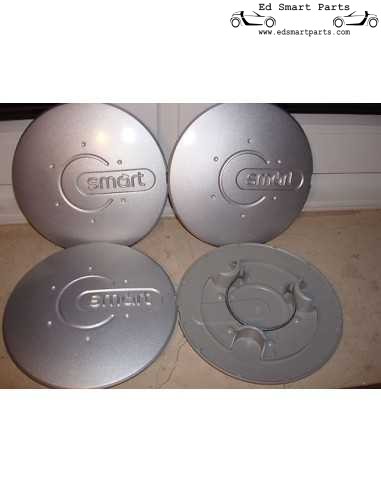 used original smart hub cap set for Smart Roadster and ForTwo models