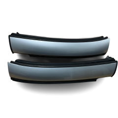 Refurbished set Tridion Silver painted roof bars smart roadster