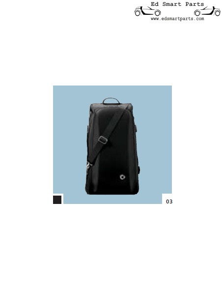 Bolsa esportiva e de viagem Smart Roadster genuína da coleção Smartware de 2006