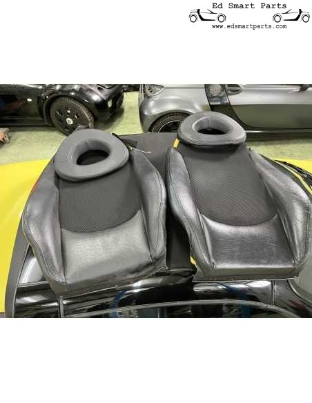 Capas de assento de couro Smart Roadster com espuma