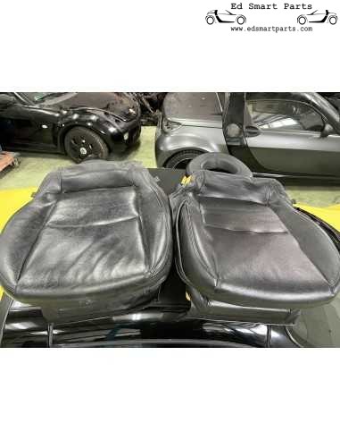 Capas de assento de couro Smart Roadster com espuma