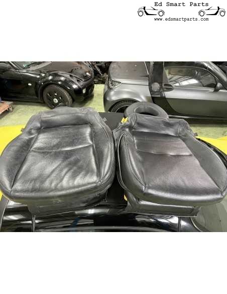 Capas de assento de couro Smart Roadster com espuma