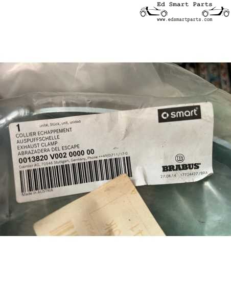 smart fortwo Brabus uitlaatklem OEM Q0013820V002000000