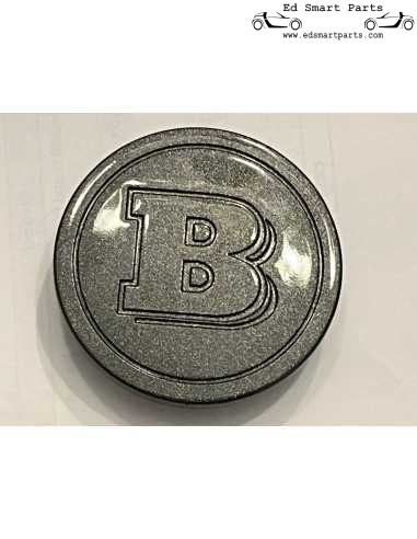 Cache-moyeu de roue Brabus d'origine pour fortwo 453 et forfour 453 anthracite brillant