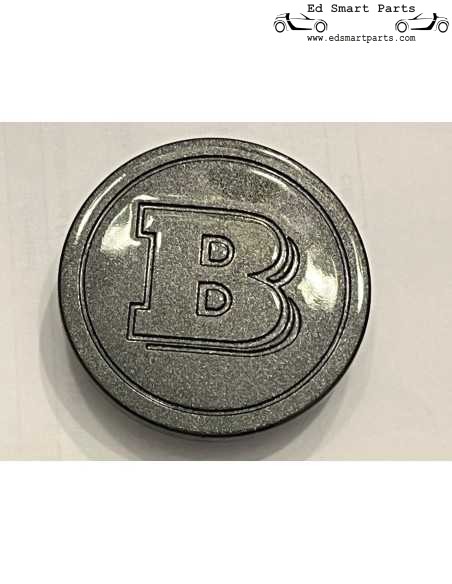 Tampa do centro da roda Brabus original para fortwo 453 e forfour 453 antracite brilhante