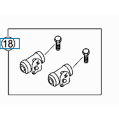 Q0015283V001000000 Brake cylinder set New genuine Smart part