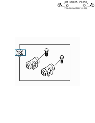 Q0015283V001000000 Brake cylinder set New genuine Smart part