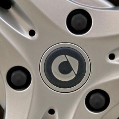 Lot de 12 cache-boulons de roue noirs intelligents