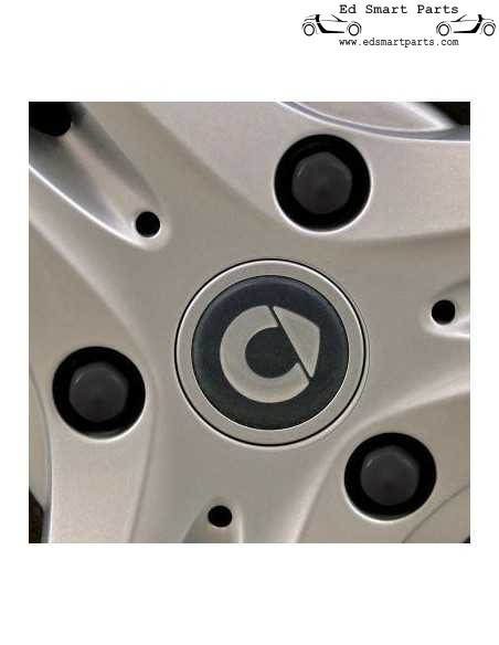 Smart schwarze Radschraubenabdeckungen 12er-Set