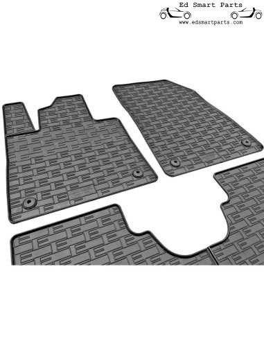 Rubberen automattenset geschikt voor Smart ♯1 EV 2022- & Smart ♯3 EV 2023- (4-delig + bevestigingssysteem)