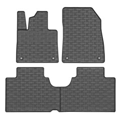 Set di tappetini in gomma per auto adatti per Smart ♯1 EV 2022- e Smart ♯3 EV 2023- (4 pezzi + sistema di fissaggio)