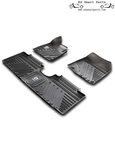 Tappetini originali in gomma neri smart ♯1 HX11 set da 3 pezzi