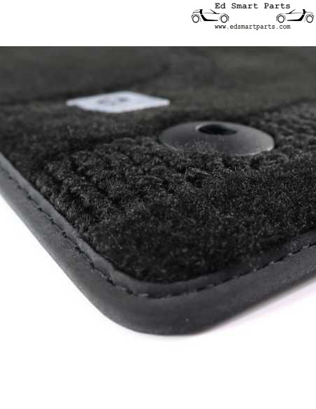 Alfombrillas originales Smart Floor de terciopelo ♯3 negras de 3 piezas