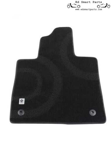 Genuine Smart Floor mats velour mats smart ♯3 black 3-piece