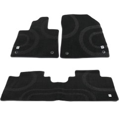Alfombrillas originales Smart Floor de terciopelo ♯3 negras de 3 piezas