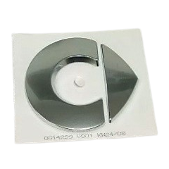 Smart Roadster 452 / ForTwo 450 Chickenhead Logotipo/emblema para capó Plata, autoadhesivo