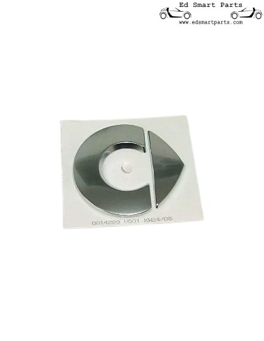Smart Roadster 452 / ForTwo 450 Chickenhead Logo / embleem voor motorkap Zilver, zelfklevend