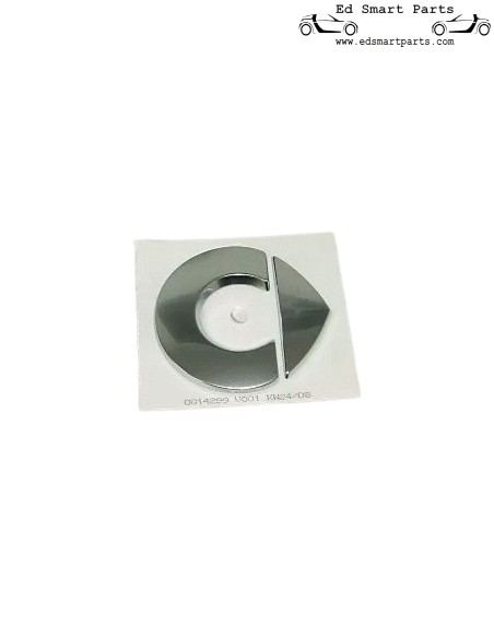 Smart Roadster 452 / ForTwo 450 Chickenhead Logo / embleem voor motorkap Zilver, zelfklevend