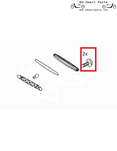 screws for the Third Brake Light Unit smart Roadster and fortwo 450