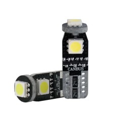 Simoni Racing T10 3-LED 3W Canbus-Glühbirnen - Ultraweiß - Satz mit 2 Stück