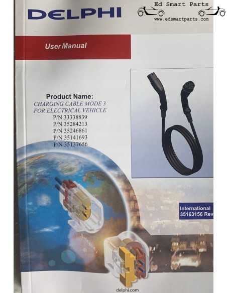 NUOVO Cavo caricabatterie portatile originale SMART DELPHI da 5,6 metri A4535800100