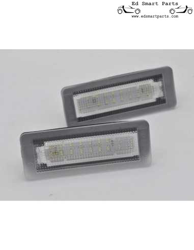 Smart Fortwo 450 LED kentekenplaatverlichting set zonder fouten 6000k