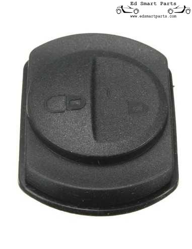 Smart ForFour 454 2 boutons de remplacement pour télécommande de clé de voiture avec coussinet en caoutchouc