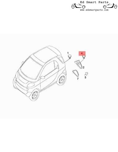 Smart ForTwo 450 Side Rear Window Plug Grommet