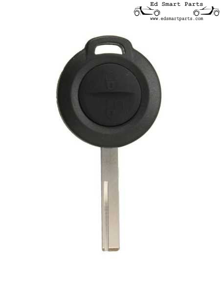 Boîtier de clé à deux boutons avec lame vierge pour Smart ForFour 454