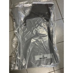 Alfombrillas originales de terciopelo Brabus gris grafito con volante a la derecha - Smart Roadster