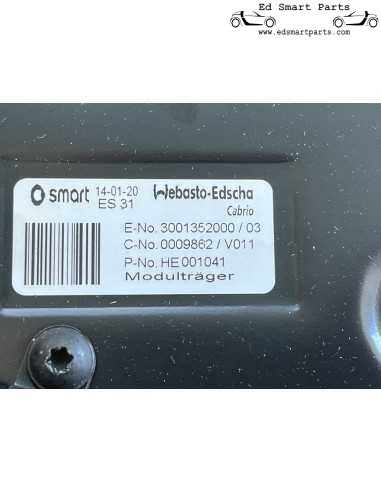 Smart Roadster 452 Softtop Module Carrier OEM Q0009862V010000000