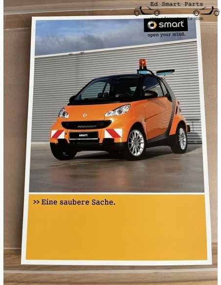 Smart fortwo 451 City Cleaner Kommunal Broschüre Blatt Broschüre
