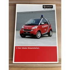 Smart fortwo 451 Brochure Voiture de pompiers Fiche Dépliant