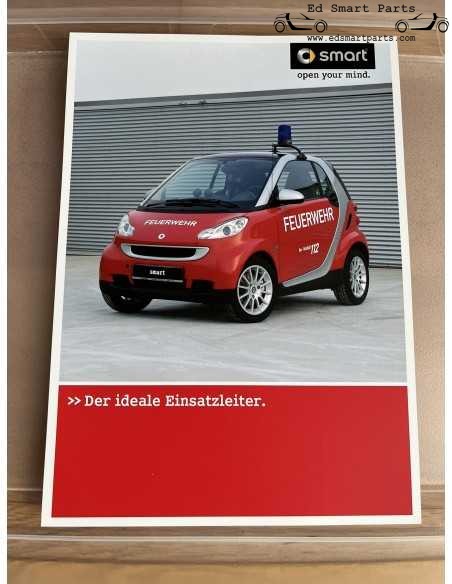 Folleto Smart fortwo 451 Coche de bomberos Ficha técnica Folleto
