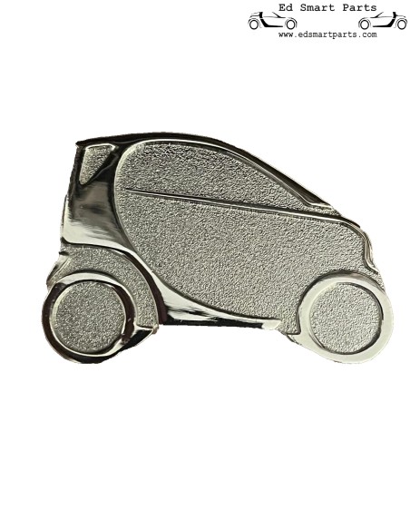 Imán cromado para coche Smart Fortwo Silhouette, imán decorativo para nevera