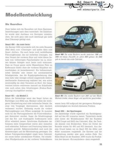 Smart Fortwo Modellreihe 453 Coupé Cabriolet Livre broché