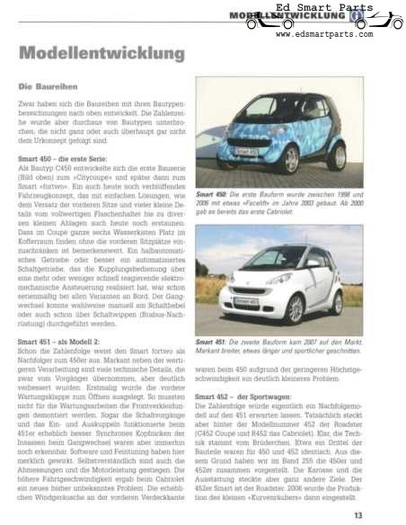 Smart Fortwo Modellreihe 453 Coupé Cabriolet paperback